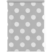 Lichtblick Doppelrollo blickdicht ohne Bohren Klemmbar, Anschraubbar Grau 110 cm x 150 cm (B x L)