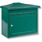 Burg wachter Briefkasten Kopenhagen 882 GR mit Komfort-Tiefe, A4 Einwurf-Format, Verzinkter Stahl, EU Norm EN 13724