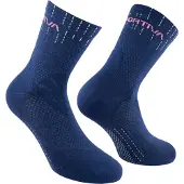 La Sportiva Swift Trail Socks, Mountain Running, Uni, Socks, B46P13 Night Sky/Rosebay, 2XL -