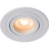 Licht-Erlebnisse Einbauleuchte Boden Aluminium GU10 rund D: 9,2 cm Weiß Modern