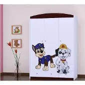BDW , Kleiderschrank Schubladen, Schlafzimmer, 128×190, 3-türig, Venga Kastanie 5