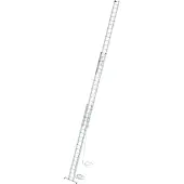 Proregal Sprossen-Seilzugleiter 3-teilig mit nivello-Traverse 3x18 Sprossen