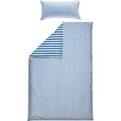 Erwin Müller Wendebettwäsche blau-weiß 1x 135x220 cm + 1x 40x80 cm