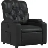 vidaXL Relaxsessel Schwarz Kunstleder