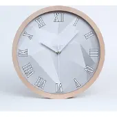 Tulup Holzuhr 25fi cm wanduhr - weiße Spitzen - Abstraktion Hintergrund