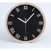 Tulup Holzuhr 30fi cm wanduhr - weiße Spitzen - Leinenfaktur