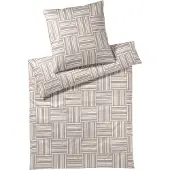 JOOP! Mako-Satin-Bettwäsche-Garnitur Weave Farbe Sand Größe 135x200+80x80