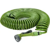 Kinzo Spiral Gartenschlauch Set 30M - automatisch wickelnder Gartenschlauch - inkl. Sprühkopf