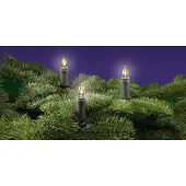 ROTPFEIL LED-Lichterkette 15er außen Toplampen, warmweiß/glatt