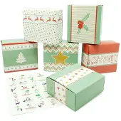 Pajoma Adventskalender zum Befüllen Box 24 Adventsboxen inklusive 24 Sticker