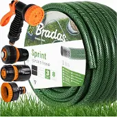 Bradas Set Gartenschlauch Sprint 1/2" 30m | Pistole, Anschlüssen | Grün
