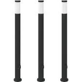 vidaXL Pollerleuchten mit Auslass 3er 110 cm Edelstahl IP44