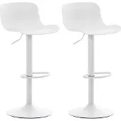 CLP 2er Set Barhocker Almada weiß