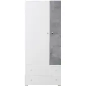 Masseno Drehtürenschrank GALIA 80/190/50cm 2-türig Weiß