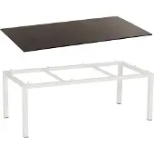 SonnenPartner Gartentisch Base 200x100 cm Aluminium weiß Tischsystem