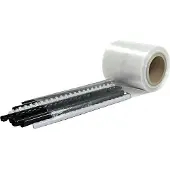 1-Pack 1x Schlauchfolie 100mm breit 100my transparent LDPE 250 lfm.
