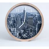 Tulup Holzuhr 20fi cm wanduhr - Stadt