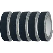 Vago-Tools 5x Antirutschband Streifen 5m Anti Rutschband Klebeband Gripband 25mm