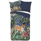 Muller Textil Duvet cover Pure 135x200 + 1* 80x80 cm - tiger in the jungle