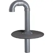 Fleck Flachdach Schwanenhals mit Flansch aus Bitumen DN50