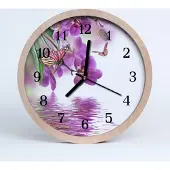 Tulup Holzuhr 20fi cm wanduhr - Schmetterlinge Tiere