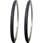 Kujo 2x 26x1 3/8 Zoll Fahrradreifen Weisswand 37-590 inkl. Schläuche DV