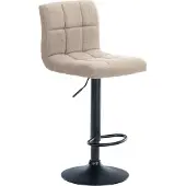 CLP Barhocker Calma Stoff schwarz creme