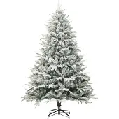 Syfax Künstlicher Weihnachtsbaum Beschneit Grün 240 cm PVC PE