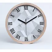Tulup Holzuhr 20fi cm wanduhr - schwarze Spitzen - Abstraktion Hintergrund