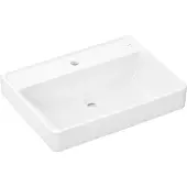 Hansgrohe Waschtisch Xanuia Q 650x480mm, mit Hahnloch/Überlauf, weiß