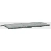 Markenlos Gartenbankauflage Melange Hellgrau 120x50x7 cm Stoff
