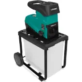 Vonroc Gartenhäcksler – Leiser Motor – 2800W | Inkl. 60-Liter-Sammelbehälter