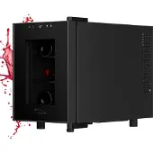 TroniTechnik Weinkühlschrank Montpellier, Getränkekühlschrank, Minibar Weinkühler, 17 Liter, 6 Flaschen