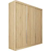 Masseno Schiebetürenschrank SOFIA 180 cm Kleiderschrank Schlafzimmer Schrank 3-türig Sonoma Eiche