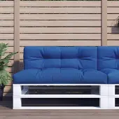 vidaXL Möbel Palettenkissen Königsblau 120x40x12 cm Stoff - Gartenmöbelauflagen &52449