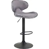 CLP Barhocker Las Vegas V2 Stoff schwarz hellgrau