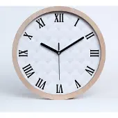 Tulup Holzuhr 25fi cm wanduhr - schwarze Spitzen - Abstraktion Hintergrund