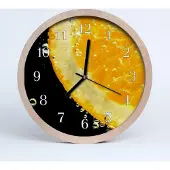 Tulup Holzuhr 30fi cm wanduhr - Zitrone