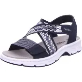 Rieker Damen Trekkingsandalen 22415-36, 22415-37, 22415-38, 22415-39, 22415-40, 22415-41, 22415-42 RIE-V9875 pazifik/pazifik-weiss/blu 41
