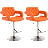 CLP 2er Set Barhocker Dublin C orange