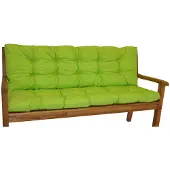 Rattani Bankauflage Kissen / Polster für Gartenbank / Bankkissen 120 cm hellgrün