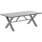 SonnenPartner Gartentisch Base-Spectra 200x100 cm Aluminium anthrazit Tischsystem