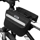 Lixada Cycling Bike Top Schlauchtasche Mountainbike Front Frame Double Pannier Bag Pack