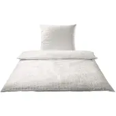 Elegante Seersucker Bettwäsche-Garnitur Chelsea 7013 Größe 40x80 155x220 cm Farbe Wollweiss