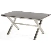 SonnenPartner Gartentisch Base-Spectra 160x90 cm Edelstahl Tischsystem