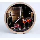 Tulup Holzuhr 20fi cm wanduhr - Weinfass