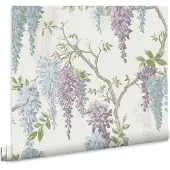 Graham & Brown Vliestapete "Wisteria", rosa, B:0,52m L:10m, Vlies, Tapeten, Vliestapete, FSC zertifiziert, mit lebhaftem Druck, 10 Meter Länge