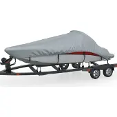 Syfax Bootsplane Grau 760 x 350 x 40 cm Oxford-Gewebe mit PolyurethanBeschichtung für V-Rumpf-Boote