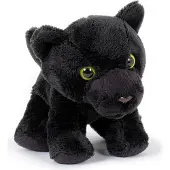 Semo Plüschtier schwarzer Panther 12cm, Stofftiere Kuscheltiere Raubkatzen Softplüsch