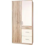 Wimex Kleiderschrank Joker Drehtürenschrank Ausführung wählbarEiche Sanremo / weiß